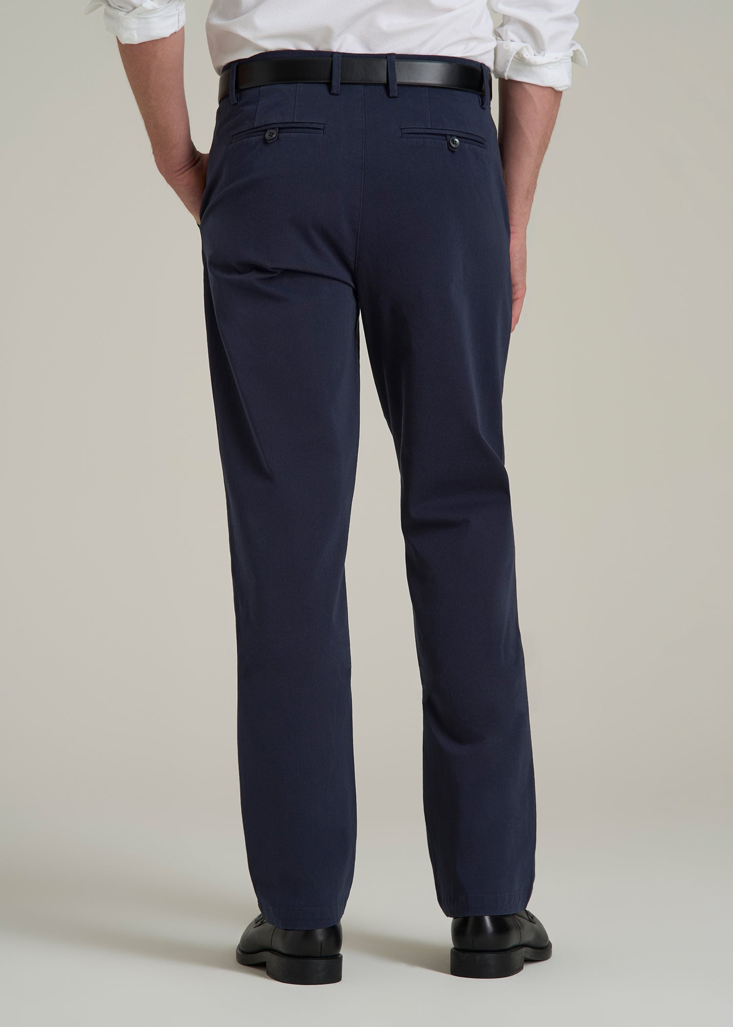 4 Way Stretch Commuter Tapered Chino Pants in Patriot Blue
