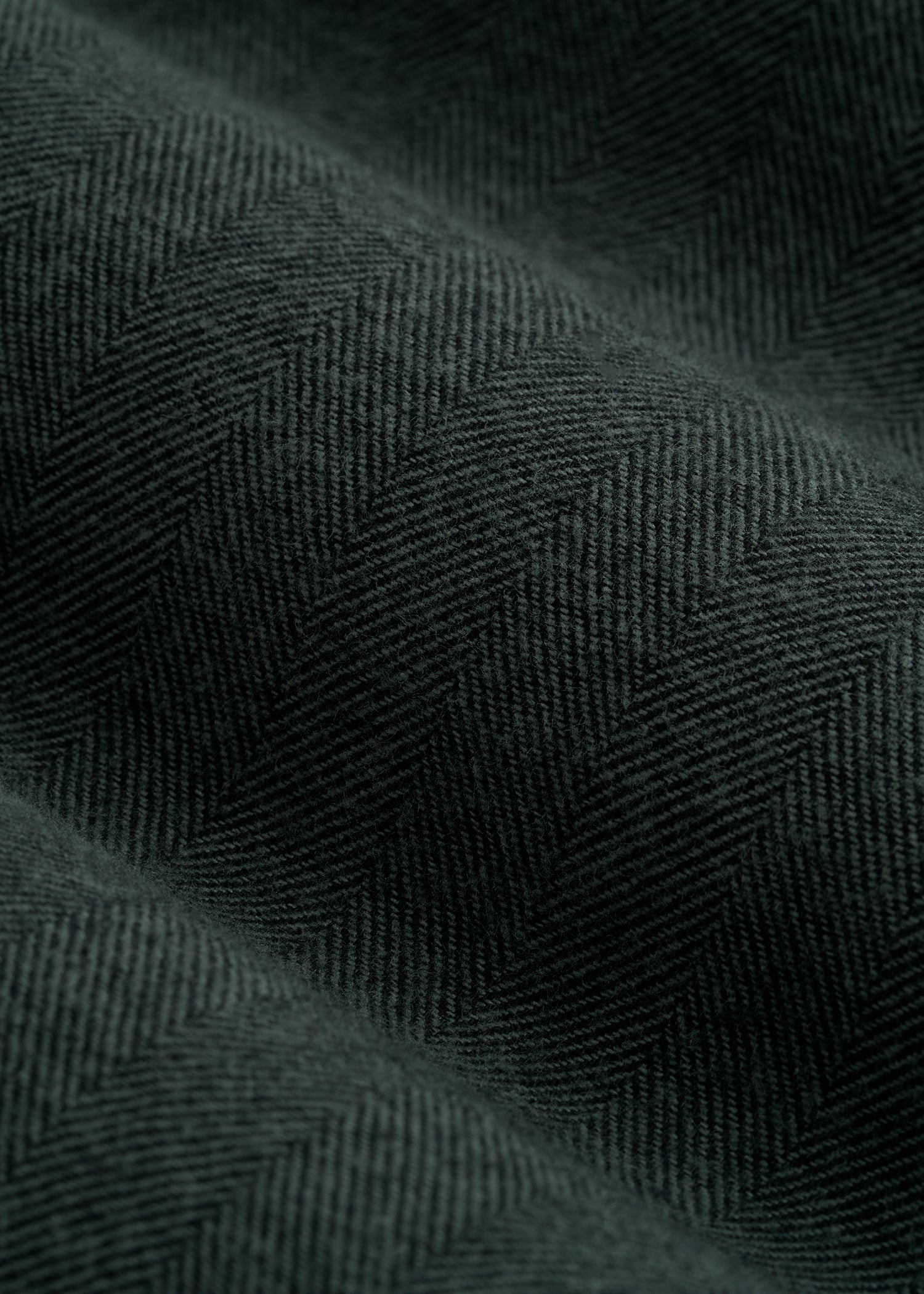 Nelson Flannel Shirt for Tall Men in Balsam Green Chevron