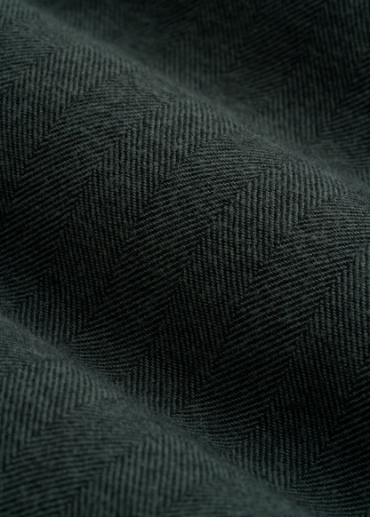 Nelson Flannel Shirt for Tall Men in Balsam Green Chevron