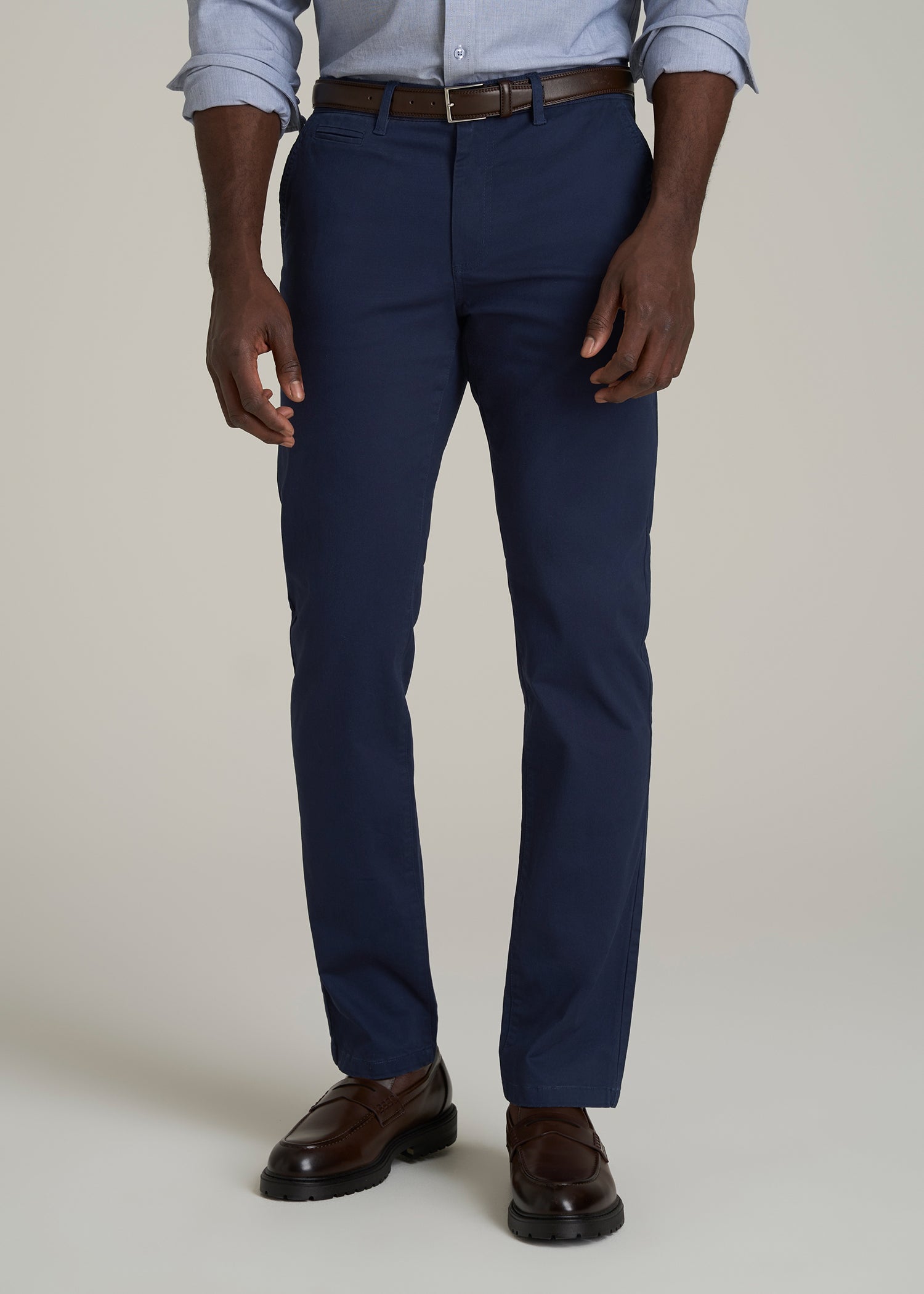 Carman TAPERED Chinos for Tall Men in Regal Blue