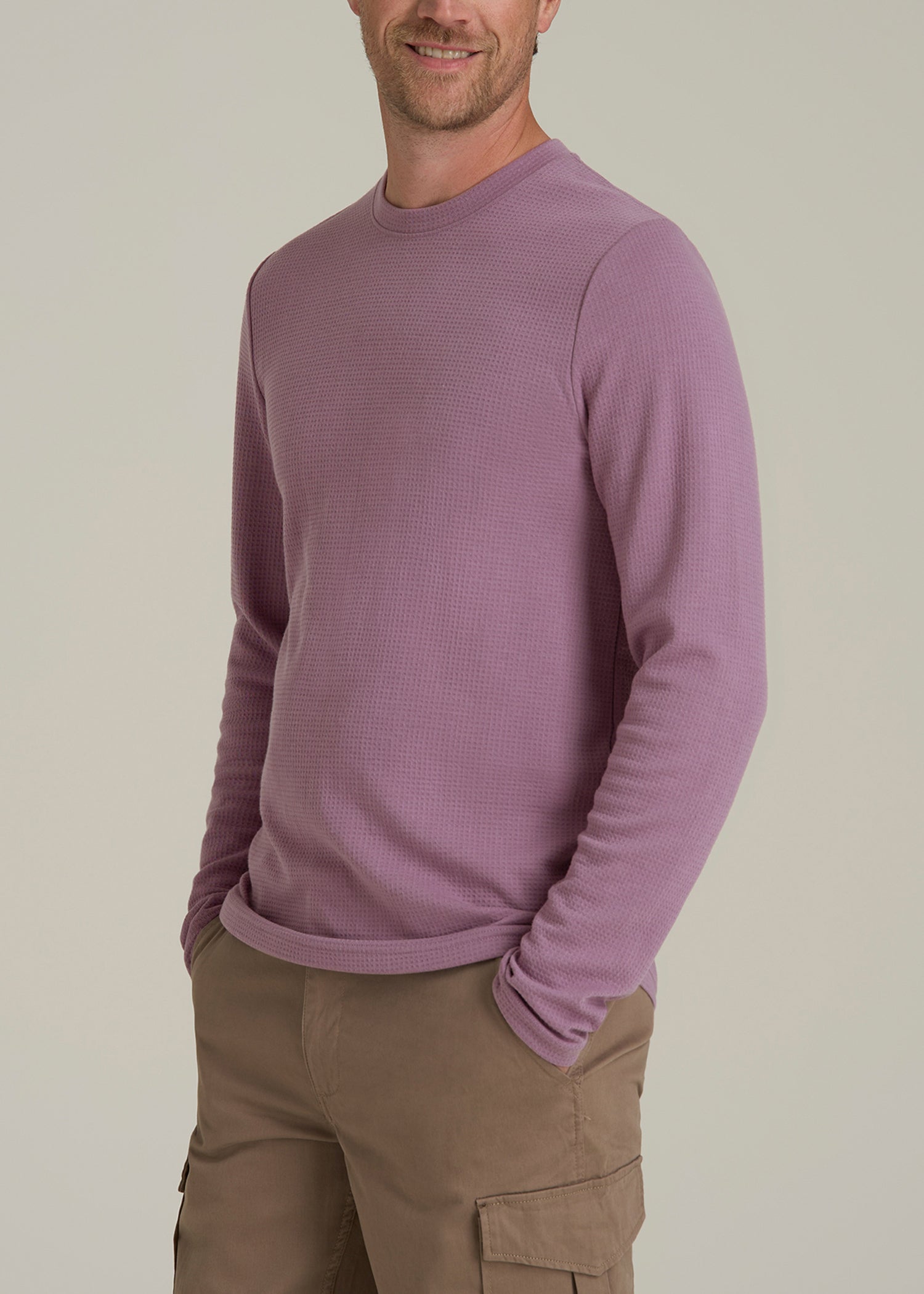 Cloud Knit Waffle Long Sleeve in Grapeade