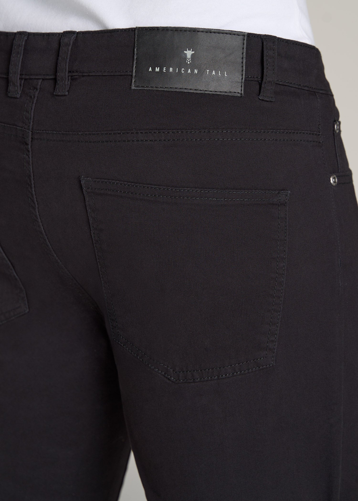 American-Tall-Men-Dylan-5-Pocket-Chino-Black-detail
