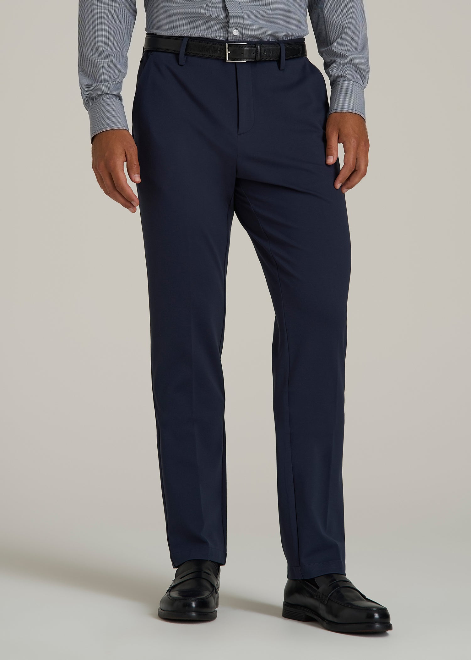 Flex Tech Suit Pants for Tall Men in Navy