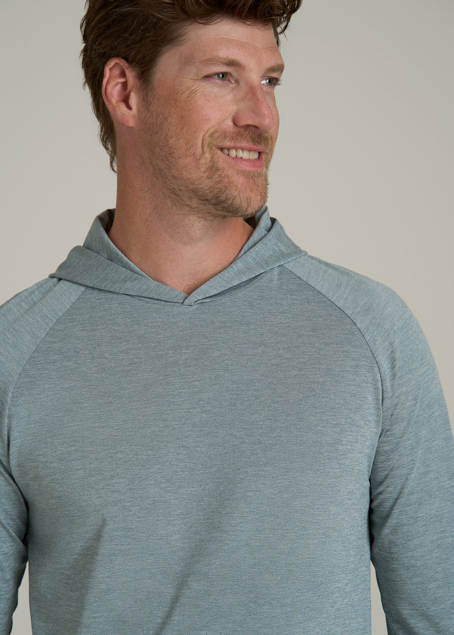 A.T. Performance Training Hoodie for Tall Men in Trooper Space Dye