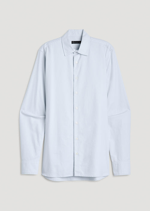 Pinpoint Oxford Shirt for Tall Men in Light Blue
