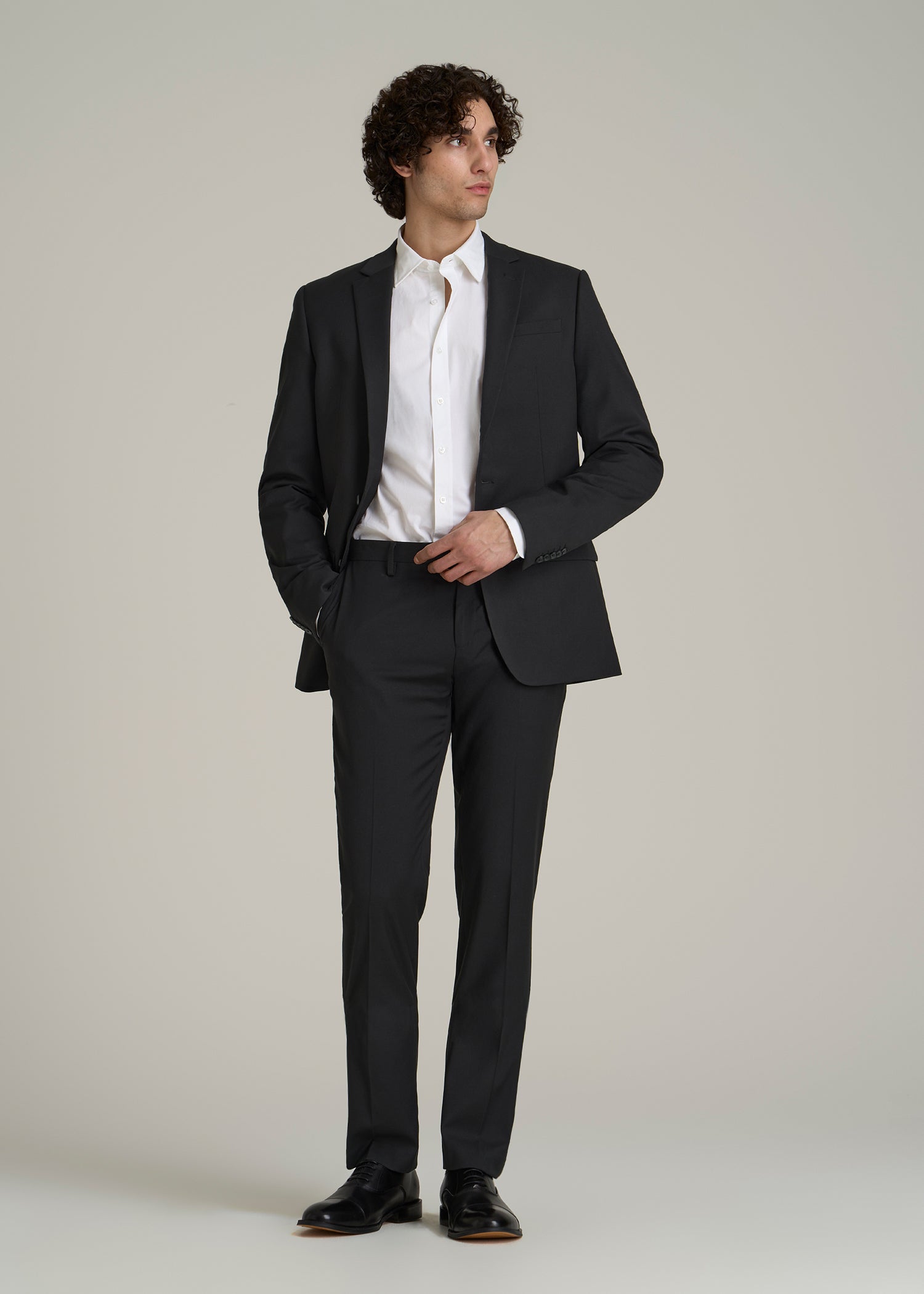 Suit Trousers for Tall Men in Black