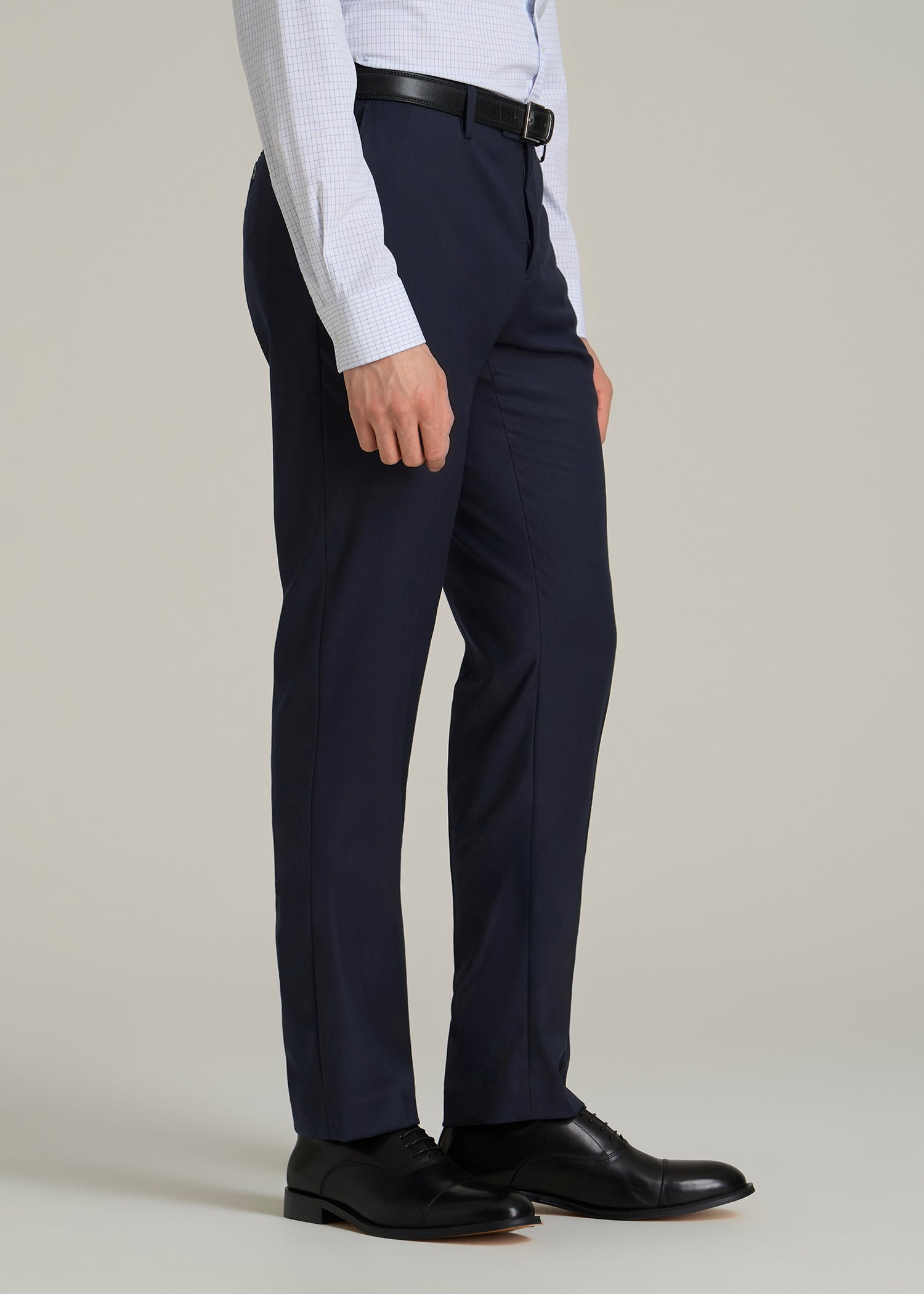Suit Trousers for Tall Men in True Navy