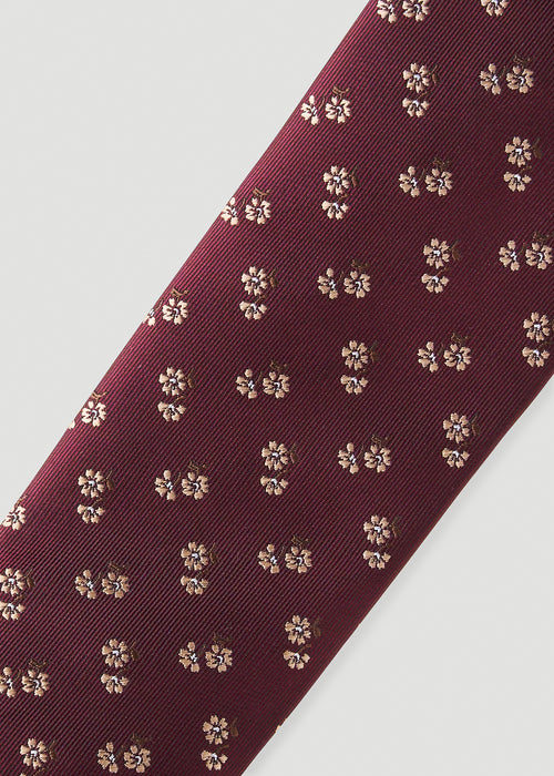 Dress Ties for Tall Men in Port Royal Micro Floral
