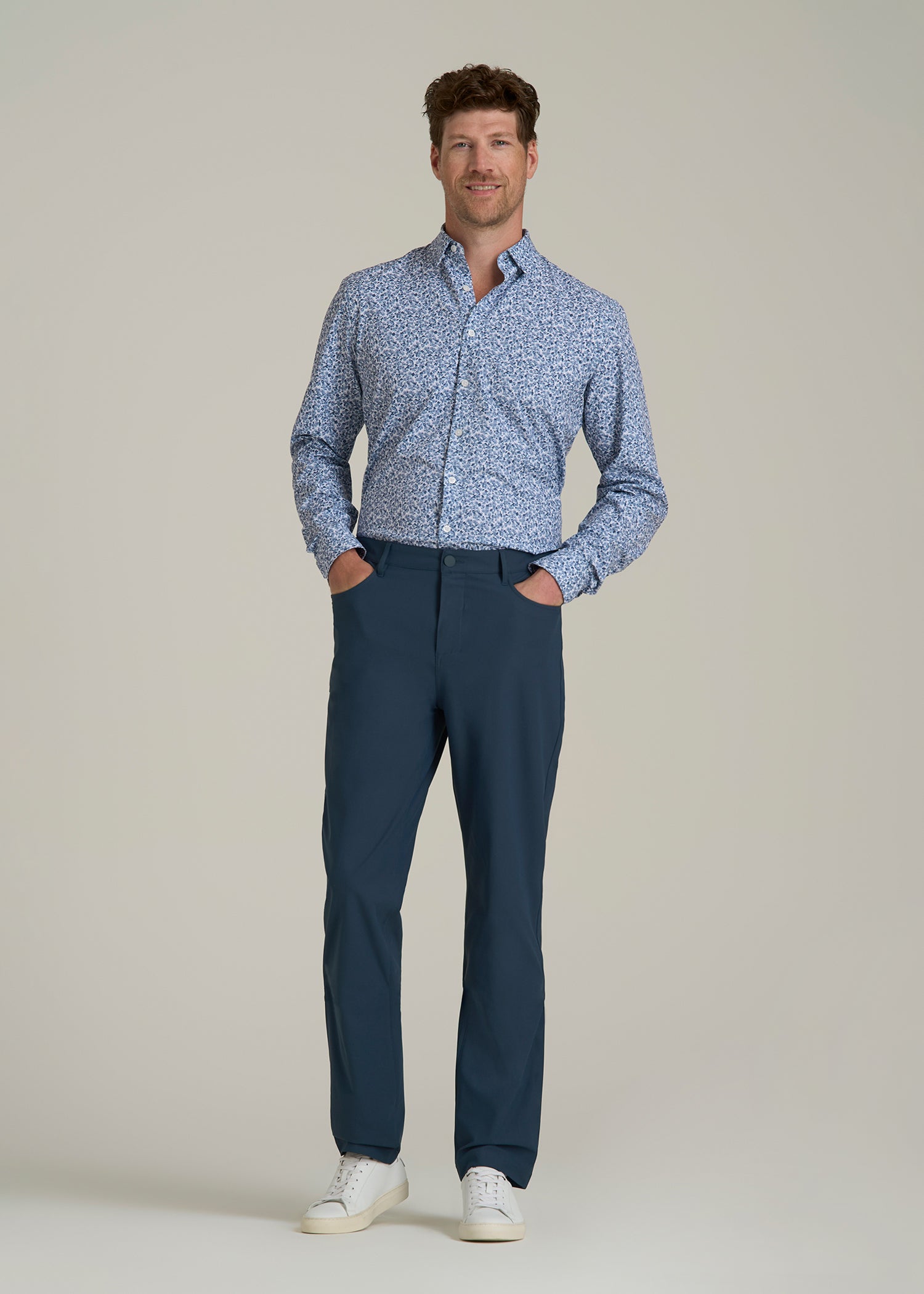 Traveler Pant 2.0 for Tall Men in Navy Blue