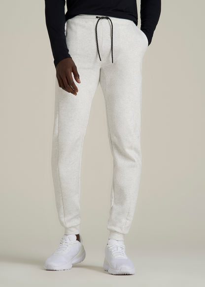 Tall Men's Tech Motion Fleece Joggers in Heather Frost
