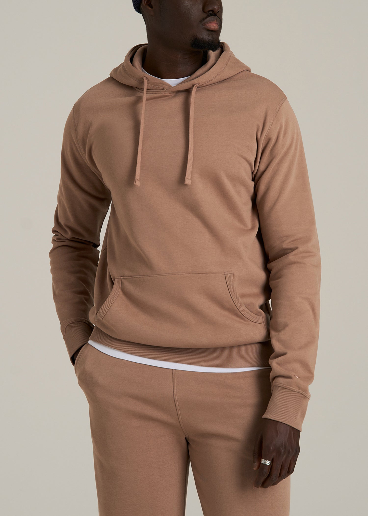 Wearever 2.0 Fleece Hoodie for Tall Men in Woodsmoke