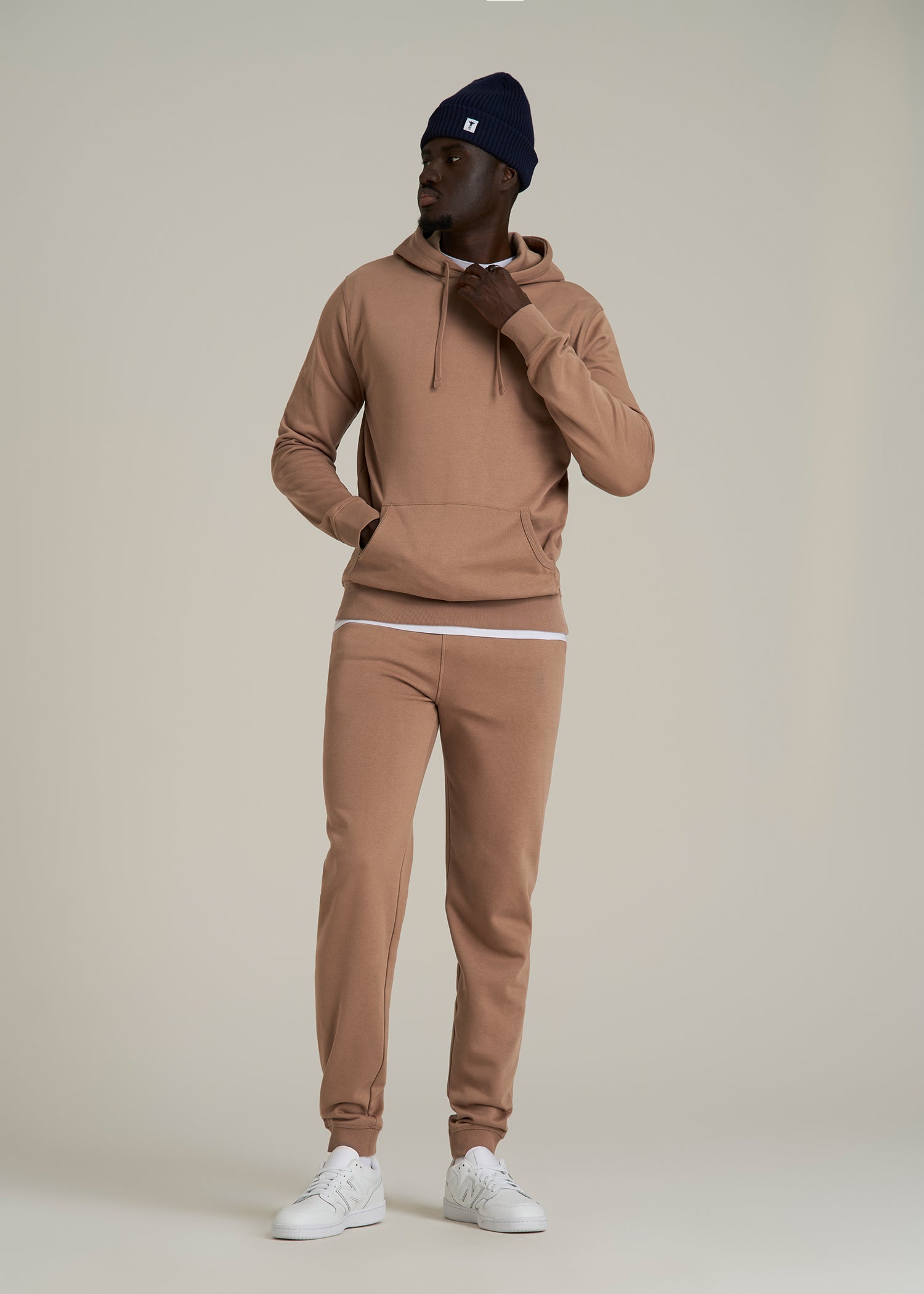 Wearever 2.0 Fleece Hoodie for Tall Men in Woodsmoke