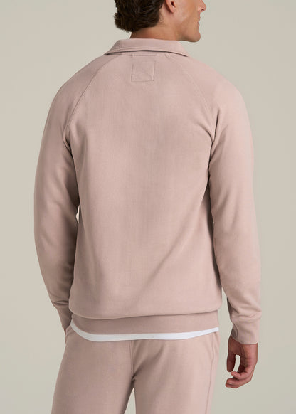 Wearever 2.0 French Terry Quarter-Zip Tall Men's Sweatshirt in Desert Rose