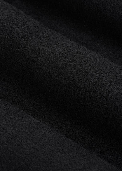 Wool Coat for Tall Men in Black