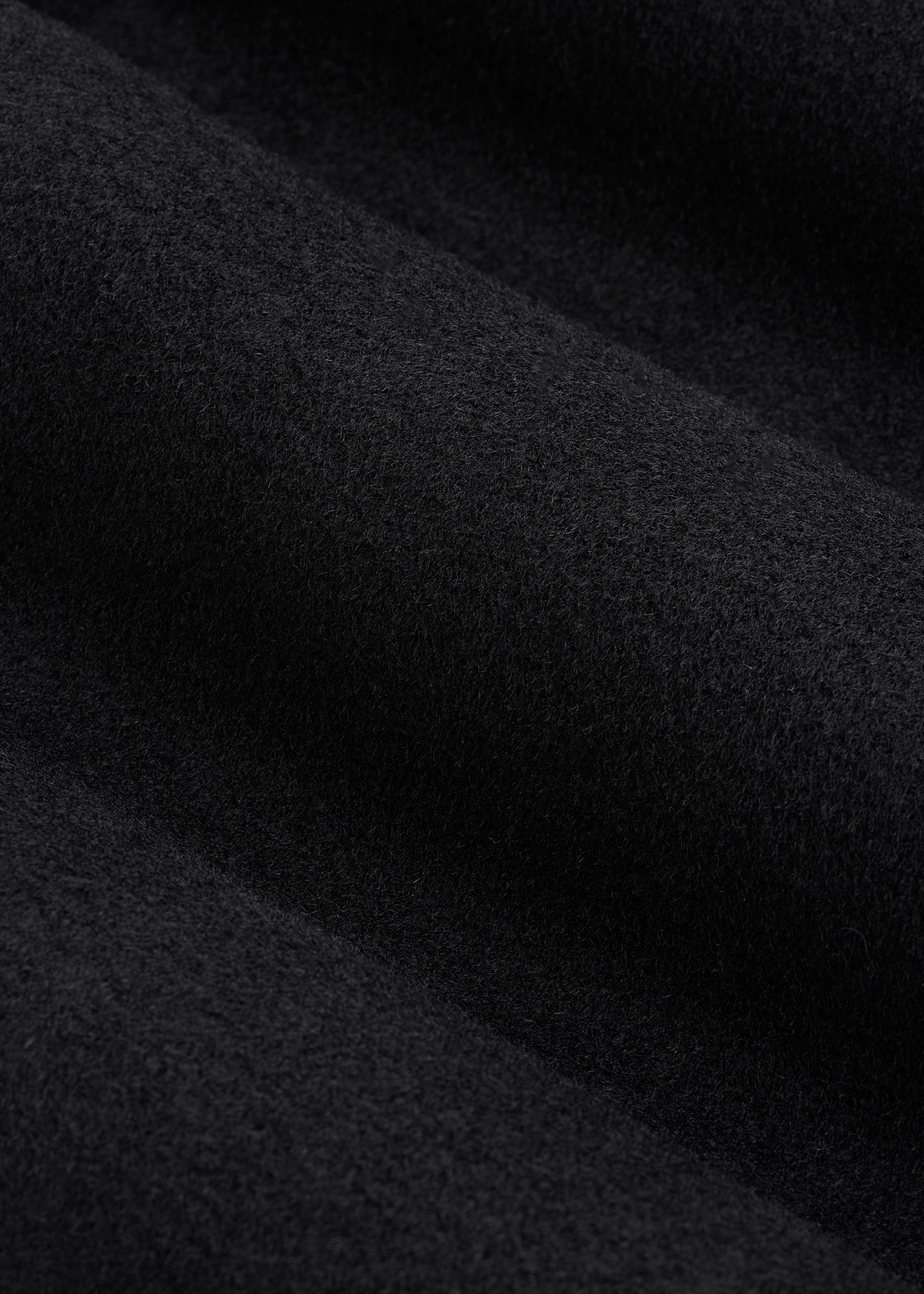 Wool Coat for Tall Men in Black