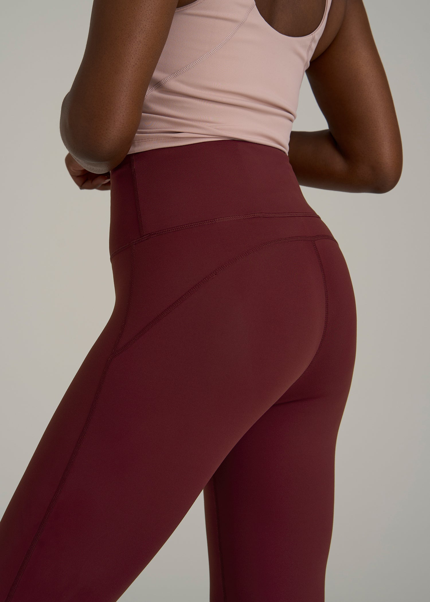 Balance Tall Women's Flare Yoga Pants in Tawny Port
